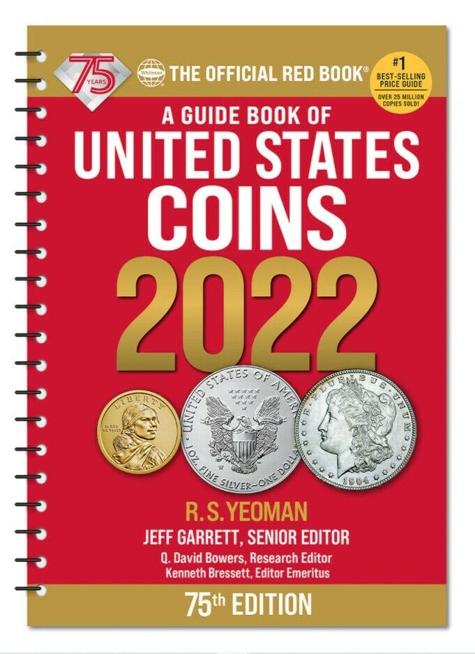 New 2022 Official Red Book Redbook Guide Of Us Coins Price List Catalog Spiral